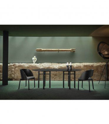 Mesa de comedor ovalada Junco