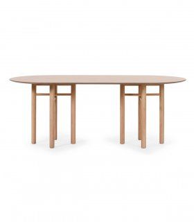 Mesa de comedor ovalada Junco