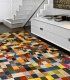 Alfombra piel de vaca Multicolor