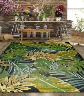 Alfombra moderna de terraza Tropical