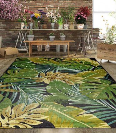 Alfombra moderna de terraza Tropical