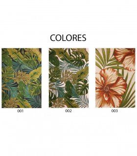 Alfombra Tropical, colores