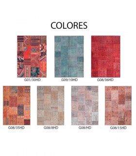 Alfombra patchwork Antolian, colores
