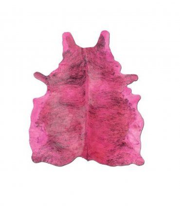 Alfombra de piel moderna rosa Caribe