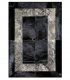 Alfombra de piel negra Lux