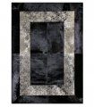 Alfombra de piel negra Lux