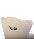 Silla Vintage Blanca Charis, detalle