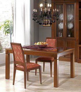 Mesa comedor rectangular clásica Electra