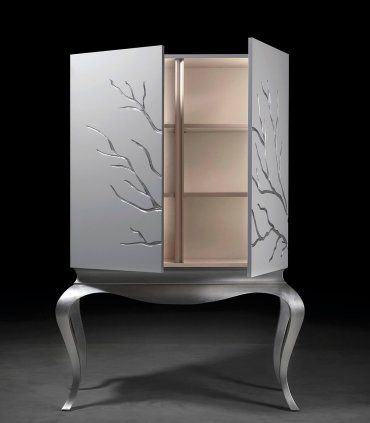 Mueble bar cabinet Forest, abierto