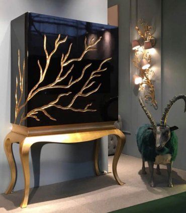 Mueble bar cabinet Forest, oro