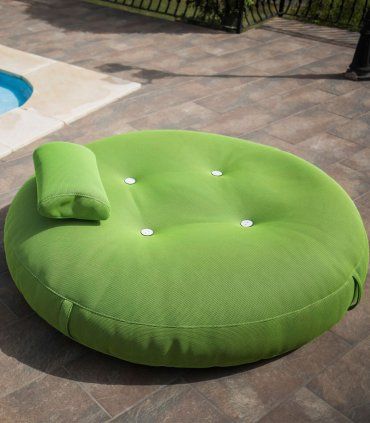 Puff cama redondo para jardín Palmas