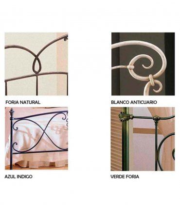 Cama de Forja Bastian, acabados