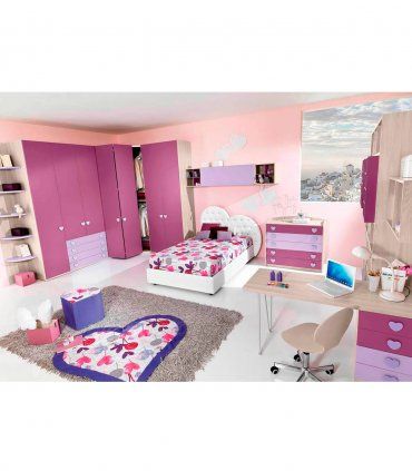 Dormitorio juvenil moderno Loria