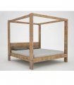 Cama con dosel rústica Auman