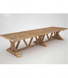 Mesa rústica rectangular Gores