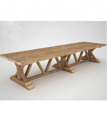 Mesa rústica rectangular Gores
