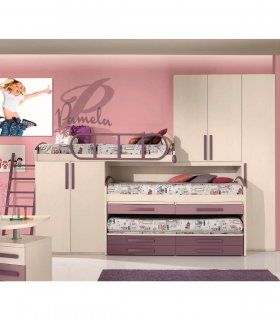 Habitación juvenil con literas Dulcinea