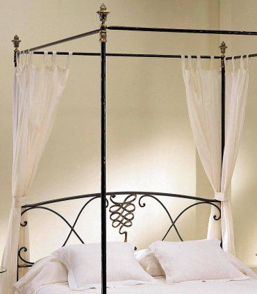 Cama de Forja con Dosel Delicia, dosel