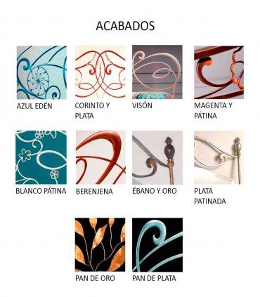 Espejo Vestidor de Forja Rosales, acabados