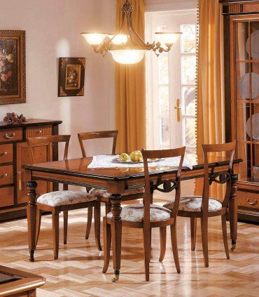 Mesa de comedor clásica Ícaro