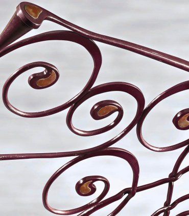 Cama de Forja Rosales, detalle