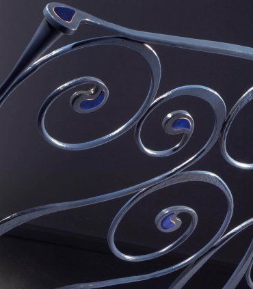 Cama de Forja Rosales, detalle