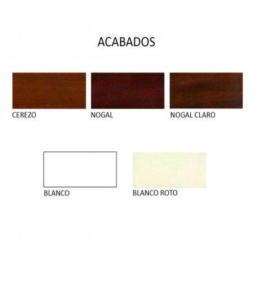 Cómoda Clásica Play, acabados