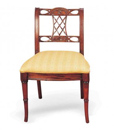 Silla clásica de caoba Satín
