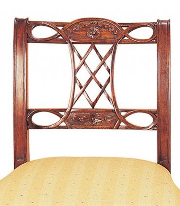 Silla clásica de caoba Satín