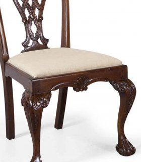 Silla clásica Chippendale Stuart, detalle