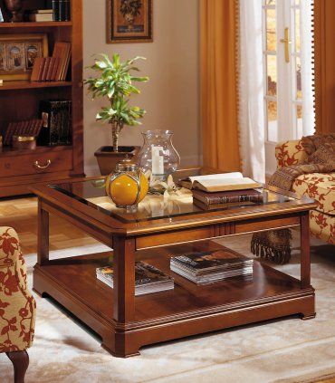 Mesa de centro cuadrada Ícaro