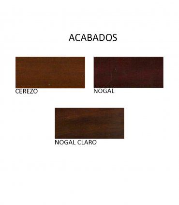 Cómoda Clásica de Cerezo Main, acabados