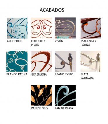 Banqueta Pie de Cama Main, acabados