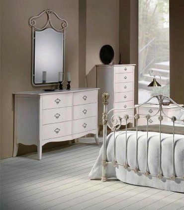 Espejo de Forja Cruces, dormitorio