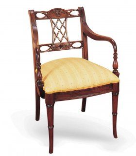 Sillón clásico de caoba Satin