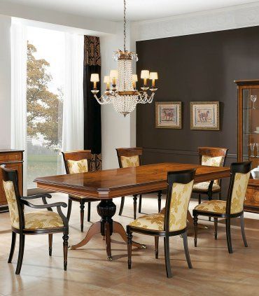 Mesa comedor rectangular clásica olivato Casandra