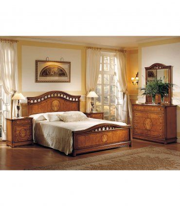 Dormitorio clásico marquetería Casandra