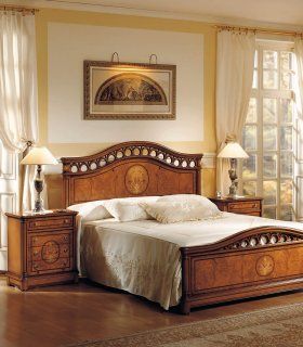 Dormitorio clásico marquetería Casandra