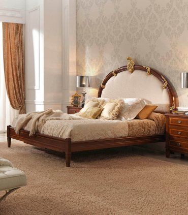 Cama clásica marquetería Adonis