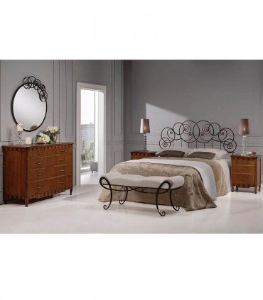 Espejo de Forja Mariel, dormitorio