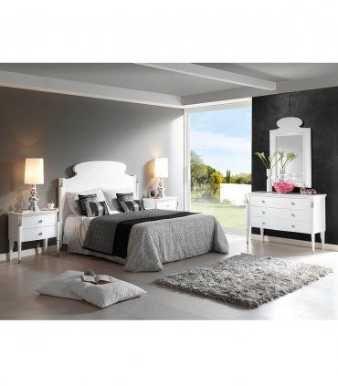 Dormitorio Art Déco blanco Dafne