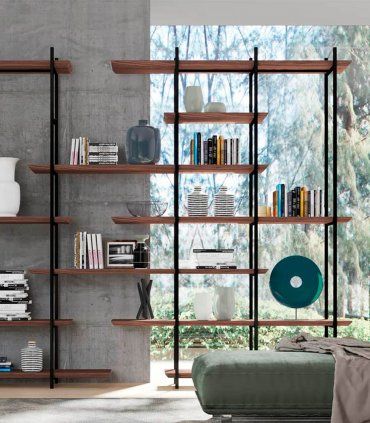 Estantería moderna de diseño Croce, vista