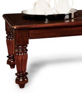 Mesa de centro en caoba Victoriana, detalle