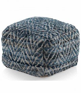 Puff de yute azul Nobilis