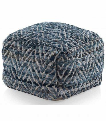 Puff de yute azul Nobilis