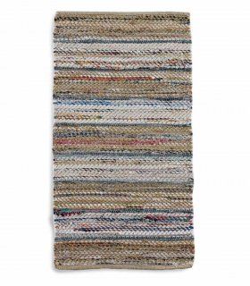 Alfombra de yute multicolor Calatea