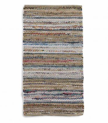 Alfombra de yute multicolor Calatea