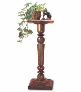 Pedestal clásico en caoba Isidore de Ámbar Muebles