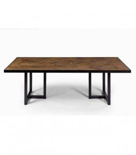 Mesa rectangular de comedor rústica Cedral