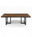Mesa rectangular de comedor rústica Cedral